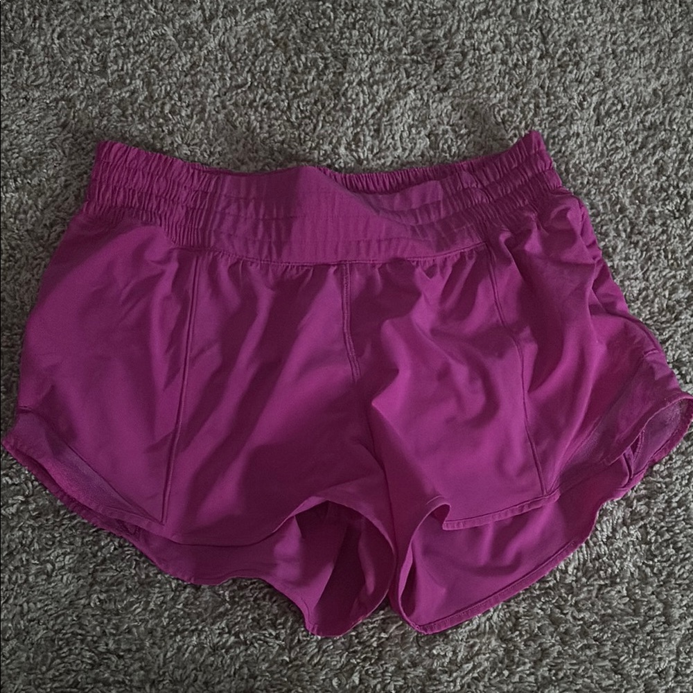 Lululemon Athletica Pink Athletic Shorts Lightweight Moisture-Wicking